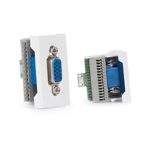 VGA-anslutningspanel - FONESTAR - D15 - Hona - 1/2 panel