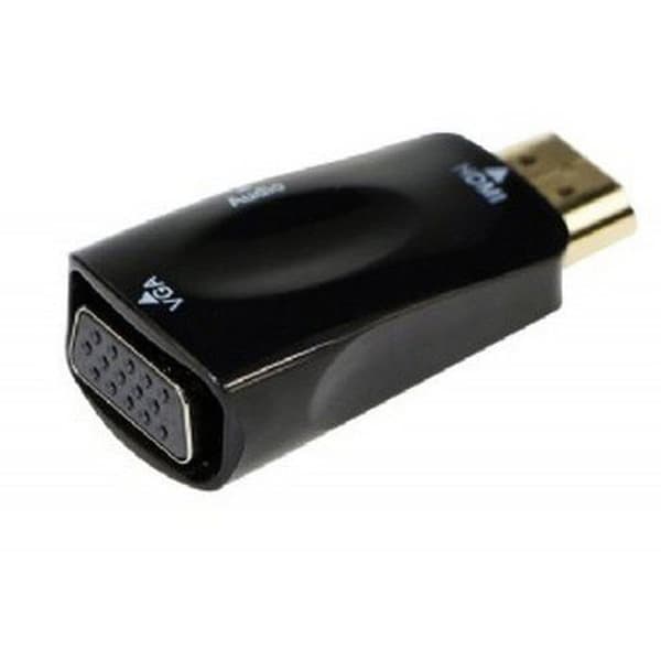 HDMI till VGA-adapter - Gembird - A-HDMI-VGA-02 - Hane till Hona - Färg Svart - 3,5 mm