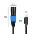 Miniatyrbild 3 av 8: Ljudkabel USB-C hane till XLR hane 2m med 24Bit/96KHz DAC