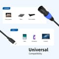 Miniatyrbild 7 av 8: Ljudkabel USB-C hane till XLR hane 2m med 24Bit/96KHz DAC