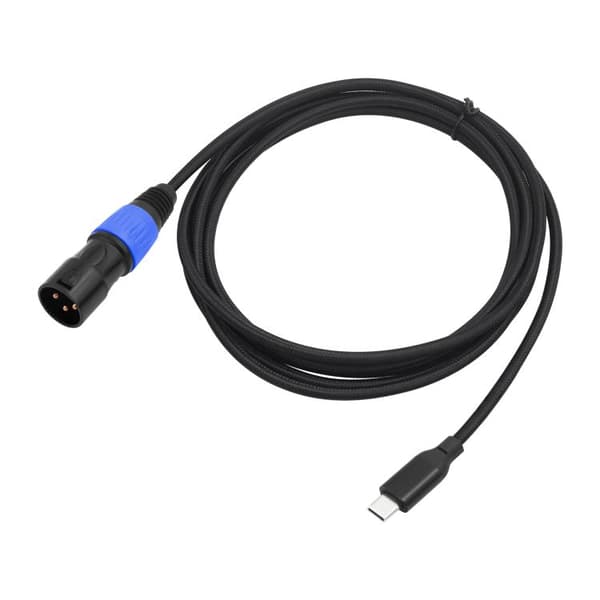 Lydkabel USB-C hann til XLR hann 2 m med 24Bit/96KHz DAC