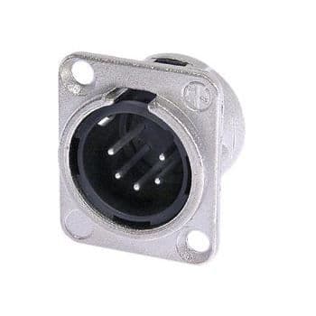 NEUTRIK XLR 5-punkts hanhylsa silver nickel...