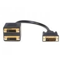 STARTECH DVI-D till 2x DVI-D Y splitterkabel - 30cm