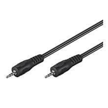 Skärmad ljudkabel - WENTRONIC - AVK 119-500 Q - 5m - 3,5 mm stereo minijack
