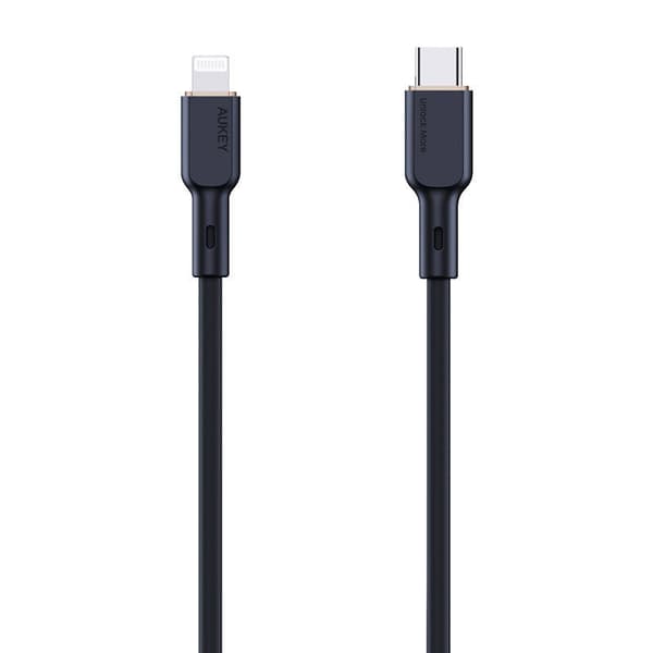 USB-C til Lightning-kabel Aukey CB-SCL1, 27W, 1m (svart)