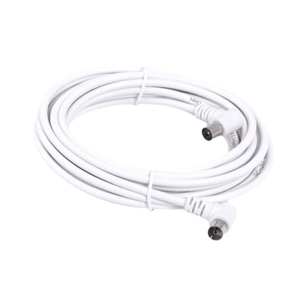 Coaxial TV Antennekabel Axil MP0705C Hvit 5 m