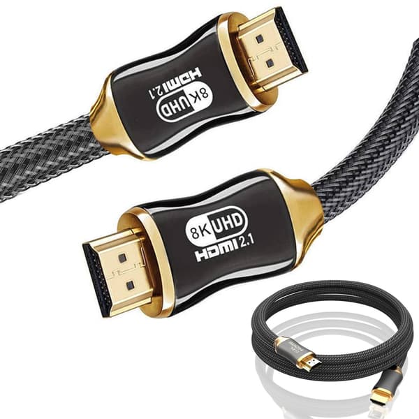 HDMI 2.1 -kaapeli 8K 60Hz 4K 120Hz kullattu 3 m
