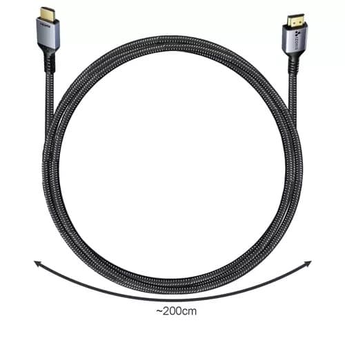 Kullattu 8K UHD 60Hz 48Gbps HDMI-kaapeli 2m