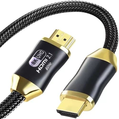 Kullattu 8K 60Hz 4K 120Hz 48Gbps HDMI 2.1 Kaapeli 3m