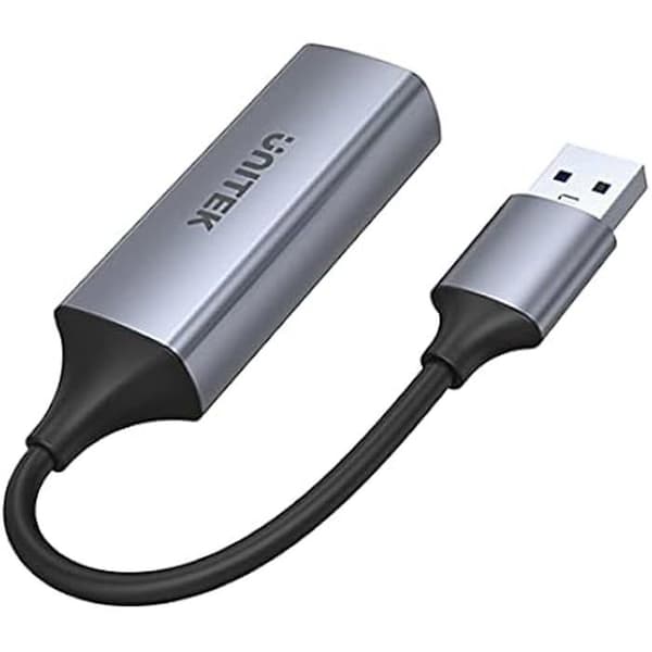 USB till Gigabit Ethernet-adapter - UNITEK - U1309A - USB 3.1 Gen 1 - Aluminium - 12 cm