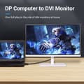 Miniatyrbild 2 av 4: VENTION DP till DVI-kabel (24+1) 1080P@60Hz HD-videokonvertering för TV-projektor Bärbar datorskärm (2m)
