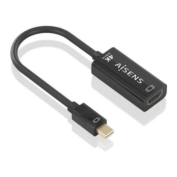 Adapter Mini Display Port till HDMI Aisens Svart 15 cm
