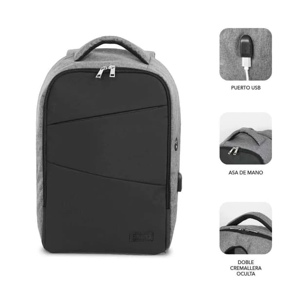 Laptopryggsäck Subblim SUBBP-3SA1100 Svart