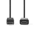Miniatyrbild 3 av 3: Displayportkabel - NEDIS - CCGL37100BK30 - 1080p - Nickelpläterad - 3,00 m