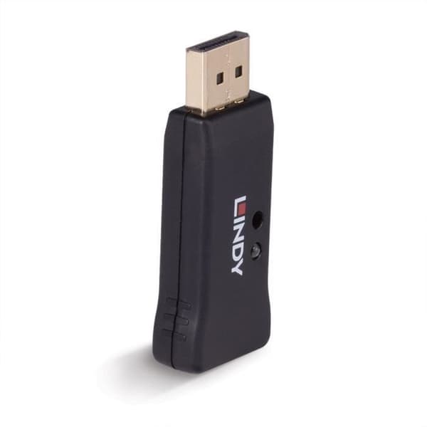 Emulator EDID DisplayPort 1.4 - LINDY - Svart - DisplayPort-kontakt - EDID-simulering - Stabil anslutning Svart