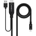 Miniatyrbild 1 av 2: HDMI till USB-C-omvandlarkabel - NANOKABEL - 1,8 m - Plug &amp; Play - 4K vid 60Hz - HDMI-kompatibel
