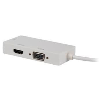VALUELINE VLMP37465W0.20 HDMI-kabel - Hane - DVI-I 24 + 5 stycken Hona - VGA Hona - 0.20 m - Vit