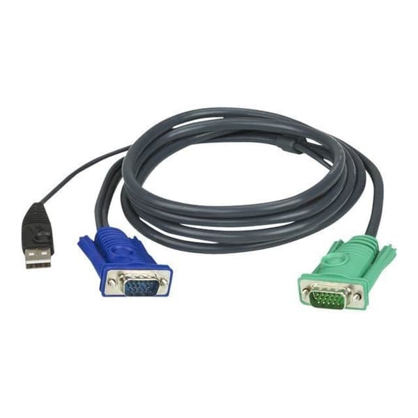 KVM-kabelsats, ATEN USB, 2L-5202U, längd...