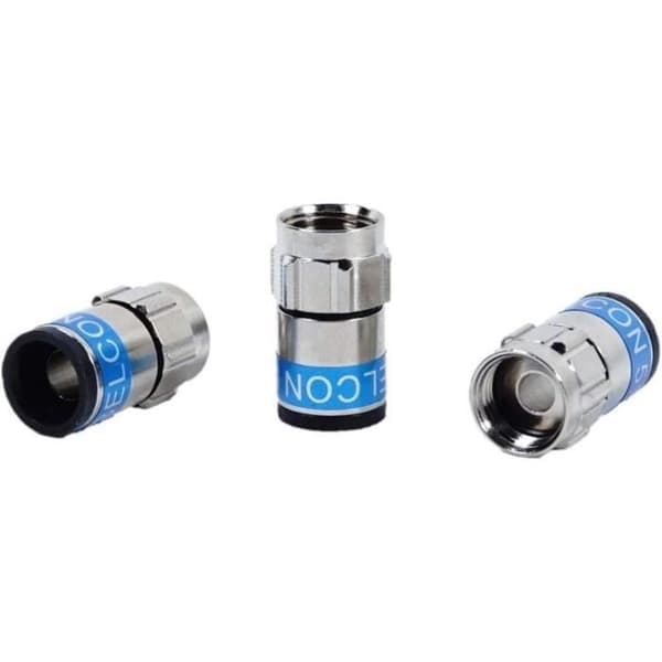 Connectorer Cabelcon F-56 - CABELCON - 50-pack - Nitin - Vattentät - RG6/7 mm