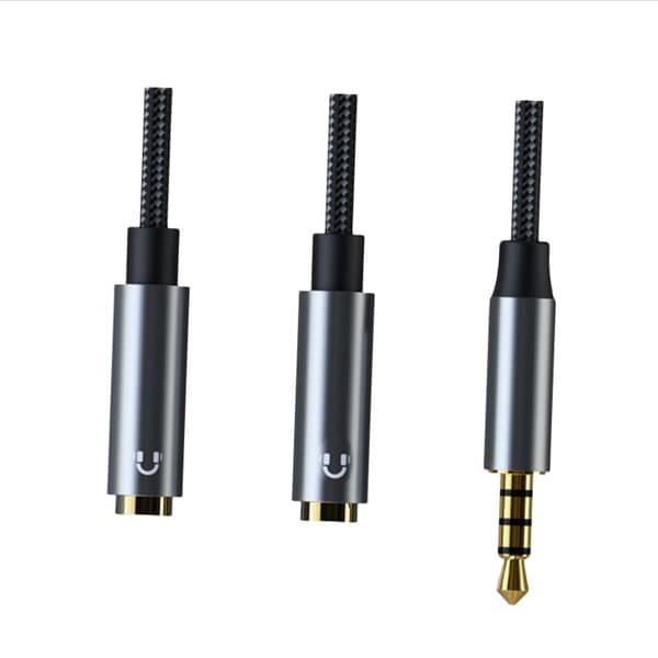 INF CB01 Hovedtelefon- og Mikrofonsplitter Adapter Audiokabel Model 1