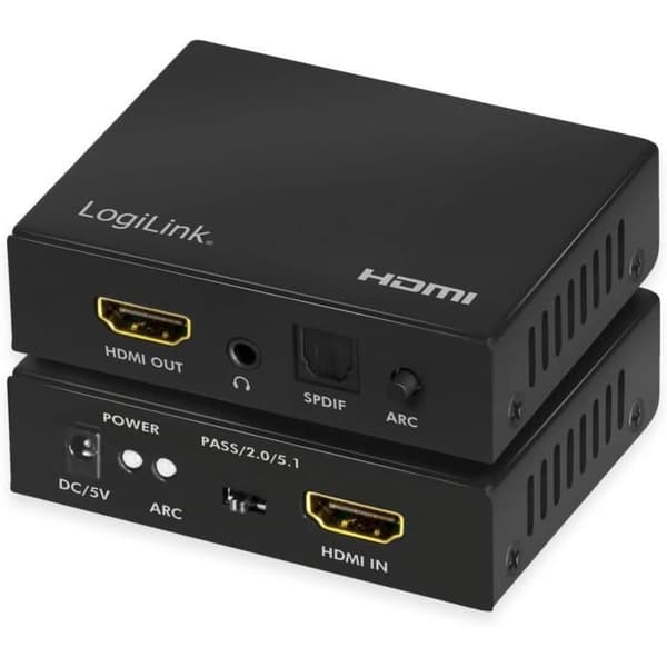 LogiLink HD0055 - HDMI Ljuduttag, 2CH 5.1CH, 4K 60Hz