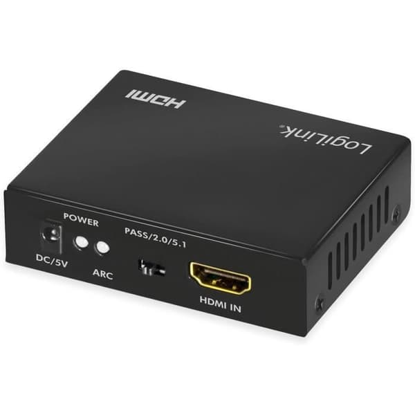 LogiLink HD0055 - HDMI Ljuduttag, 2CH 5.1CH, 4K 60Hz