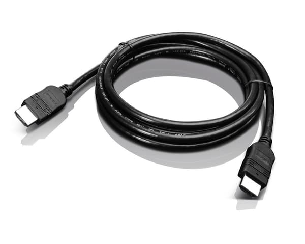 Lenovo 2,0 m HDMI HDMI-kabel 2 m HDMI Typ A (Standard) Svart