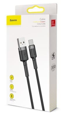 Baseus CATKLF-UG1 USB kabel 3 m USB A USB C Sort