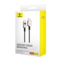 Miniatyrbillede 7 af 8: Baseus Ubrydeligt USB-kabel 1 m USB A USB C Hvid