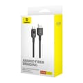 Miniatyrbillede 7 af 8: Baseus Unbreakable USB kabel 1 m USB A USB C Sort