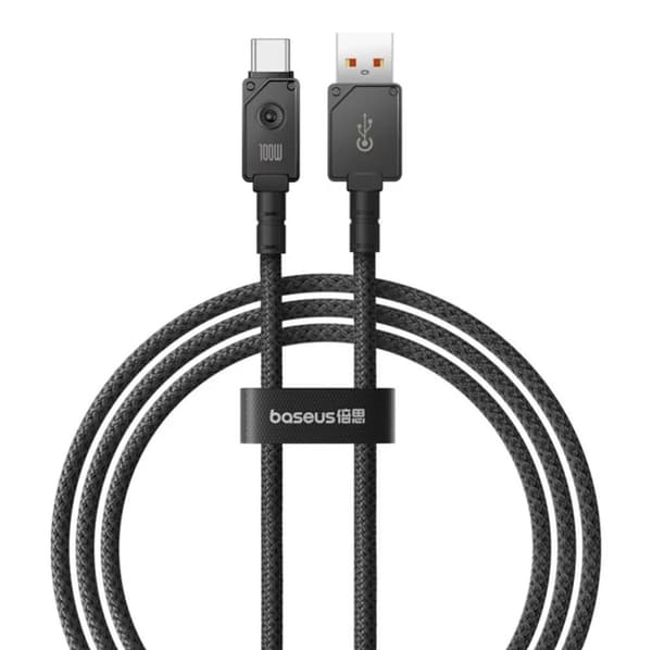 Baseus Unbreakable USB kabel 1 m USB A USB C Sort