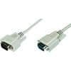 VGA-kabel - Kabel och adapter - 3m - VGA hane - Skärmad - Beige