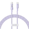 Miniatyrbillede 1 af 7: Baseus Gem USB C til USB C hurtigopladningskabel 1 m 100 W Lilla