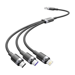 USB 2.0 A til 3-i-1 6A-kabel Vention CTRBG 1.5M (svart)