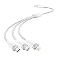 Miniatyrbild 3 av 4: USB 2.0 A till 3-i-1 6A-kabel Ventilation CTRWG 1.5M (vit)