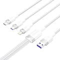 Miniatyrbild 4 av 4: USB 2.0 A till 3-i-1 6A-kabel Ventilation CTRWG 1.5M (vit)