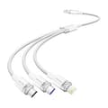 Miniatyrbild 1 av 4: USB 2.0 A till 3-i-1 6A-kabel Ventilation CTRWG 1.5M (vit)