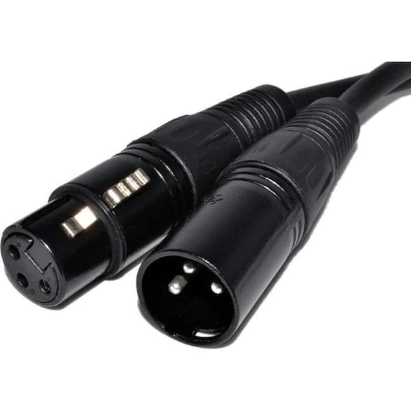 XLR-kabel han XLR-hona 3 stift - 1,5m - Mikrofon Ljud Högtalare Förstärkare DMX-konsol Phonillico®