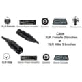 Miniatyrbild 3 av 3: XLR hane XLR hona 3 pinnar - 5m - Mikrofon Ljud Högtalare Förstärkare DMX Console Phonillico®