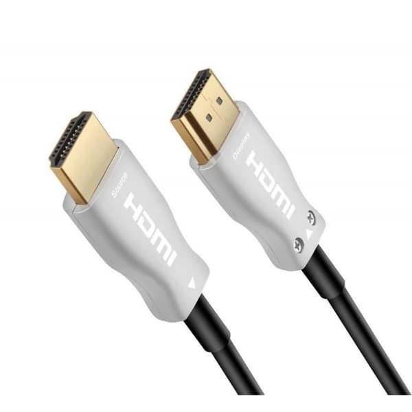 PremiumCord 18 Gbit/S aktiv optisk (AOC) fiber HDMI 4K vid 60 Hz guld-kabel 30 m - kphdm2x30