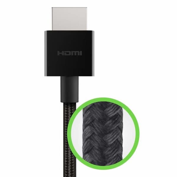 HDMI-kabel 2.1 - BELKIN - 2 m - Ultra HD - 48 Gbit/s - Svart