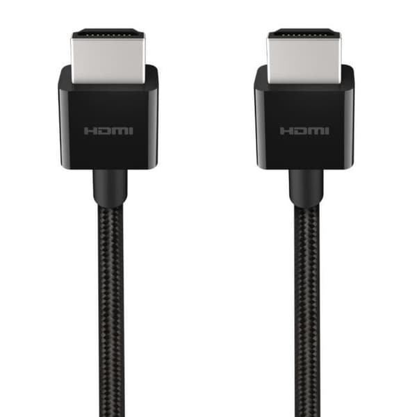HDMI-kabel 2.1 - BELKIN - 2 m - Ultra HD - 48 Gbit/s - Svart