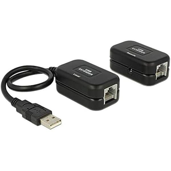 USB Signalförstärkare - PREMIUMCORD - Svart Modell - USB 1.1 Förlängare - Längd 60 m - RJ45-kontakt