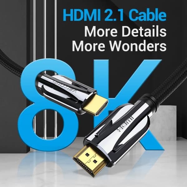 VENTION High Speed HDMI 2.1 HD-kabel 8K@60Hz för PS3/4 TV Monitor Projektor 3m