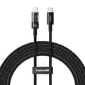 Miniatyrbillede 1 af 7: Baseus Gem USB C til USB C hurtigopladningskabel 2 m 100 W Sort