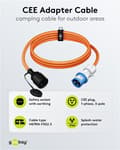 Miniatyrbillede 3 af 11: CEE-adapterkabel, CEE-stik med jordkontakt, 1,5 m