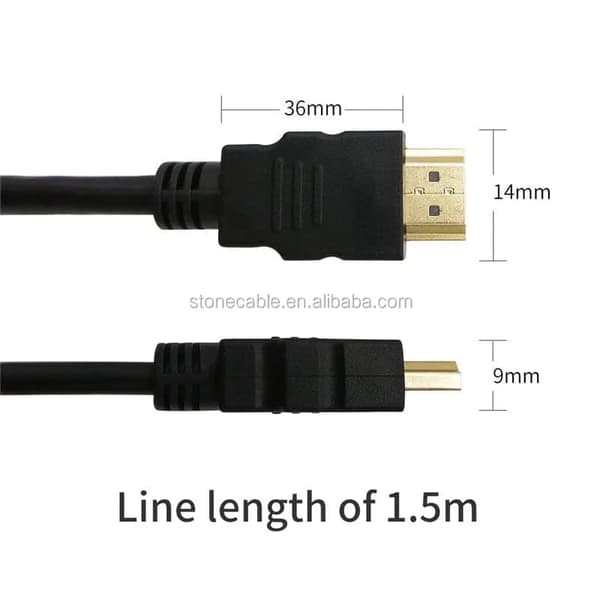 HDMI kabel - 1.5M / 3M / 5M - 4K / 8K / 3D Stöd - Guldpläterad kontakt