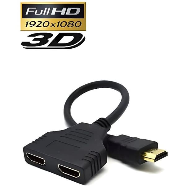 HDMI Splitter - Splitter - 1 haningång / 2 honutgångar