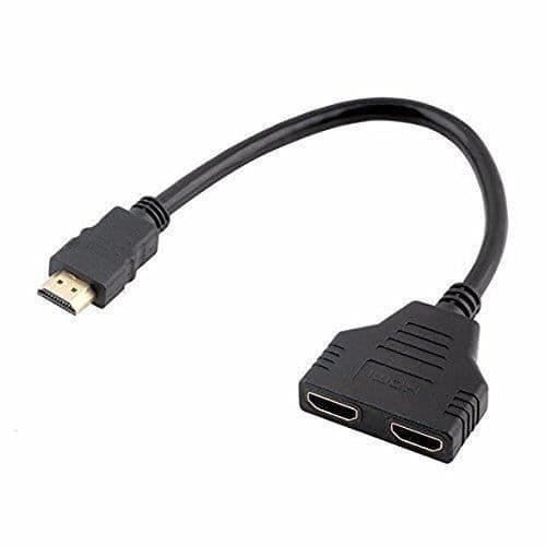 HDMI 1 hankontakt till dubbel HDMI 2 hona Y splitterkabeladapter LCD LED HD-TV