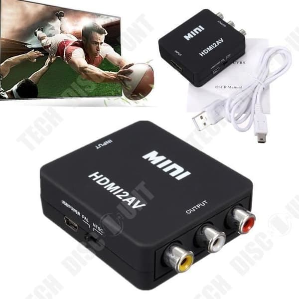 TD® HDMI-kabeladapter - Kameradatorbox-hdtv-skärm högupplöst bild överlägsen kvalitet